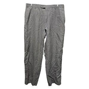 Hart Schaffner Marx Wool Dress Pants 34 Grey Excellent Made in USA Trousers